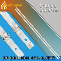 2Pcs 746mm LED Backlight Strip for ChangHong 40D7300C F40D7300C H-LED40ET3000 NATIONAL NX-40TFS110 RF-BS400S30-0701S-10 A2