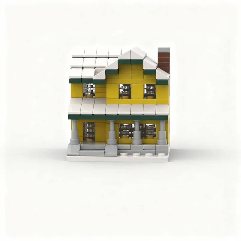 ชุดตัวต่อ MOC 270 ชิ้น ชุดบ้านเรื่องราวเล็กๆ สำหรับเทศกาลคริสต์มาส ของขวัญคริสต์มาส ของเล่นตัวต่อสร้างสรรค์ เสริมสร้างความคิดสร้างสรรค์และการเรียนรู้