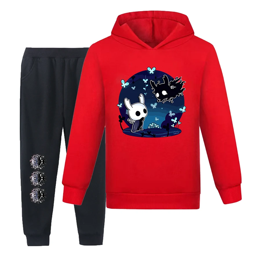 Game Hollow Knight Girl Sweatshirts for Boy Girls Clothing Kid's Sweatshirt Suit Girl Hoodies Girls Fashion Clothes Boys Sweat