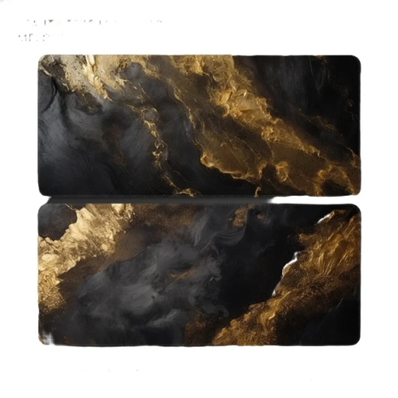 

Advanced Sense Marble Mouse Pad Minimalist Black Gold Texture Halo E-Sports Special Office Keyboard Desk Pad Skin Friendly