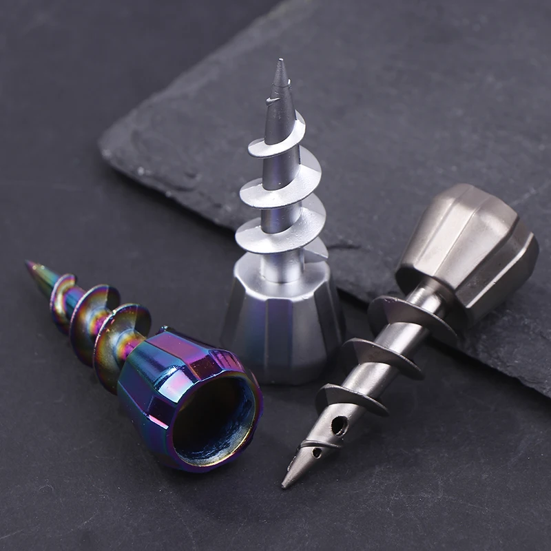 Bol à tabac portable en forme de vis en métal de 23mm, tête de tuyau d'eau pour narguilé, Shisha, accessoires pour fumer