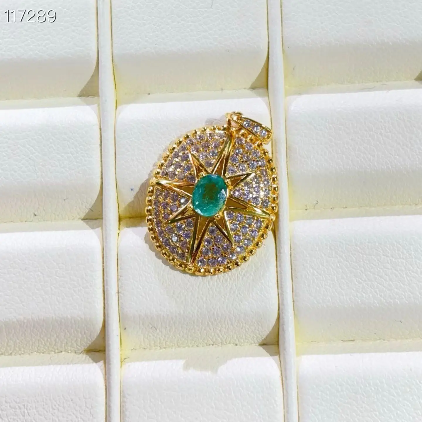 

Vintage 925 Silver Star Pendant Natural Emerald Pendant with Certificate 4mm*5mm 0.3ct Genuine Colombian Emerald Silver Jewelry