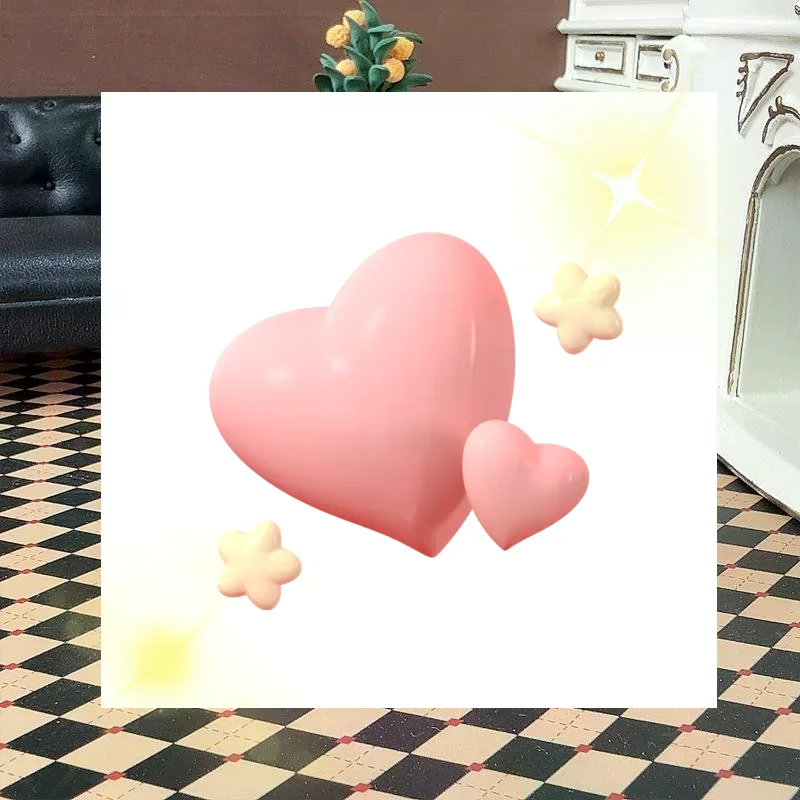 

1:12 Dollhouse Miniatures Pink Baby Stroller Model Wheels Can Turn Doll House Accessories Decor Kids Pretend Play Toys DIY Gifts