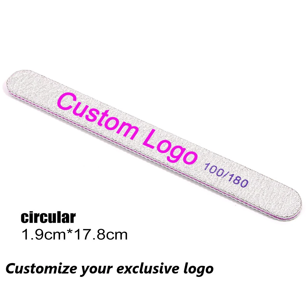 

1000pcs Nail File Custom Logo /Color/Specification 80/100/180/240/280/1000/4000 Grit Professional Sandpaper Cuticle Buffer File