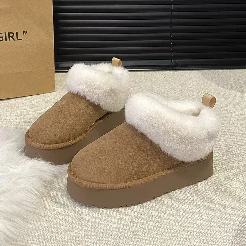 

Snow Boots for Women Winter Women's Thick Sole Anti Slip Snow Boots Fashion Women's Warm Thickened Cotton Shoes