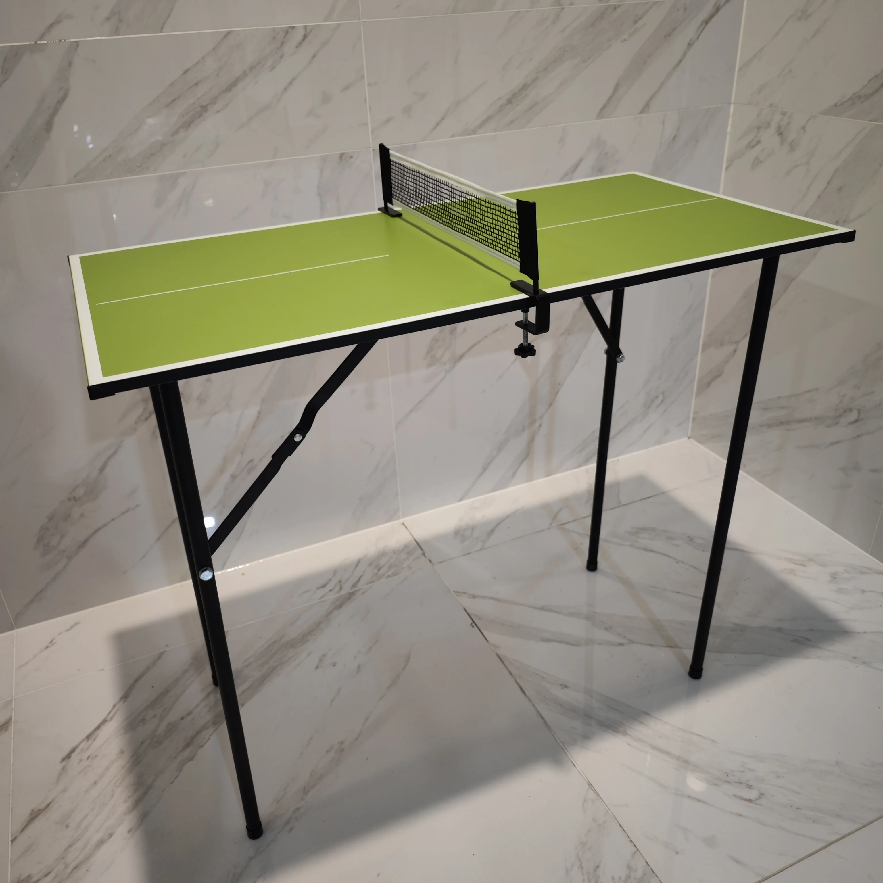 High Quality Double Folding Table Tennis Table Movable Ping Pong Foldable Feature