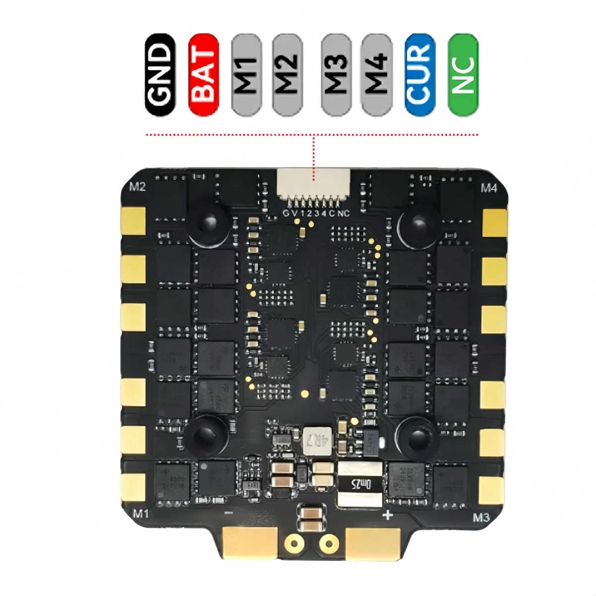 XFlight Hobby 80A 100A ESC 3-8S Lipo BLHeli_32 Controlador electrónico de velocidad de bajo ruido con enchufe XT90H para Dron de carreras con visión en primera persona