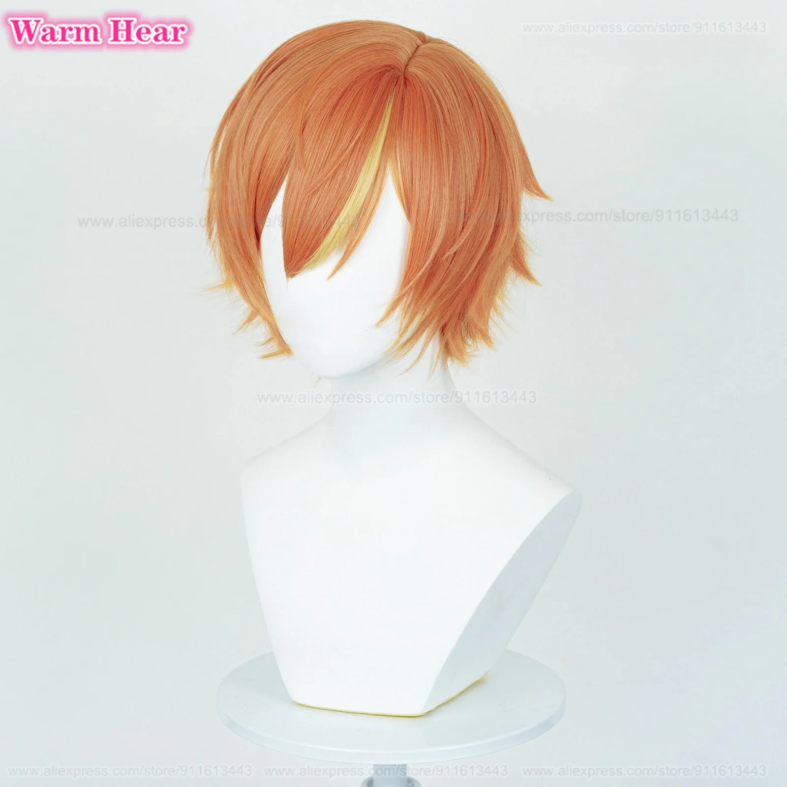 أنيمي الاصطناعية Aoyagi Toya Shinonome Akito شعر مستعار تأثيري للجنسين شعر مستعار قصير وحلق مقاومة للحرارة الشعر هالوين الباروكات + غطاء شعر مستعار