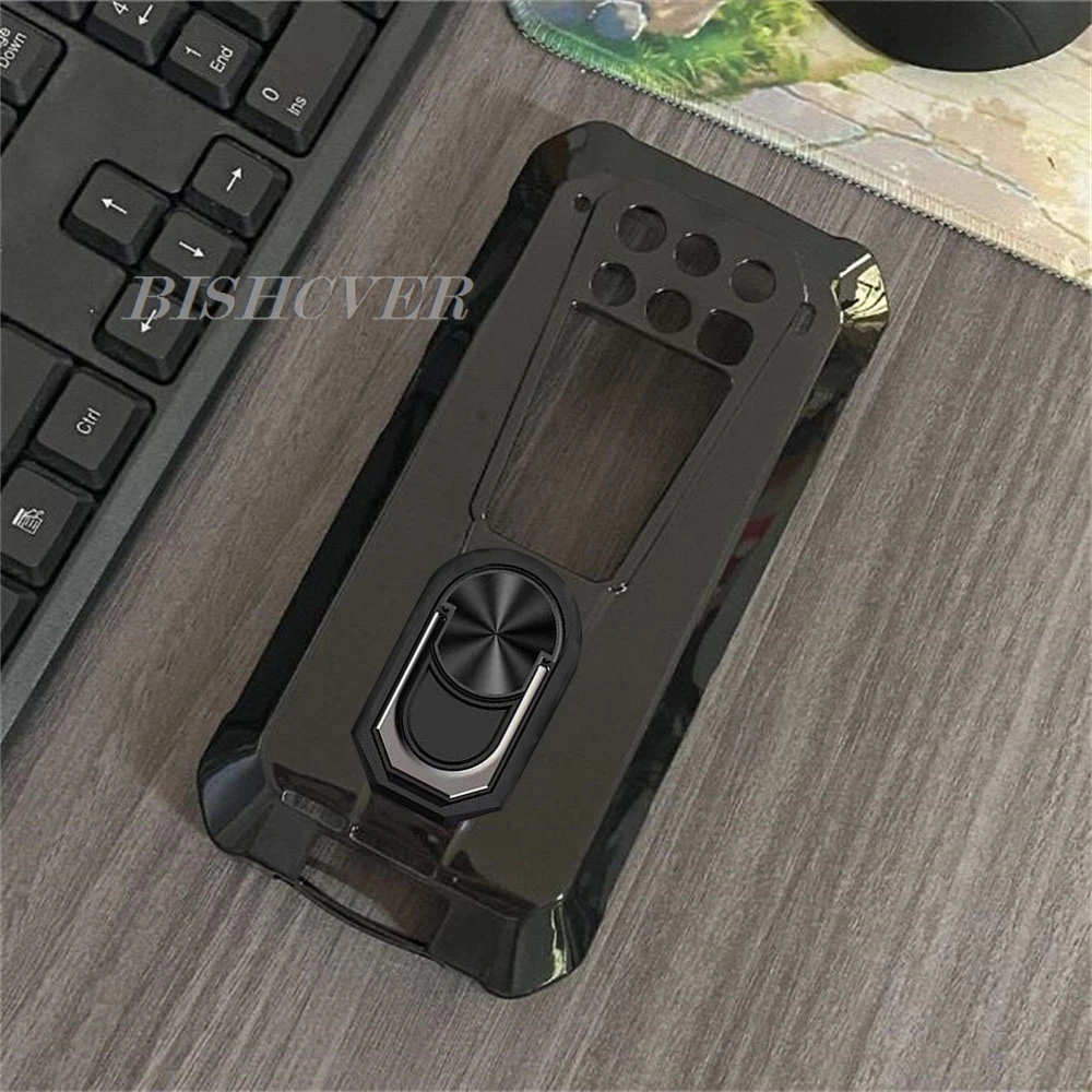 Dla Unihertz 8849 Tank 3 6,79 "2023 Unihertz8849 Tank3 Pro Tylny uchwyt pierścieniowy Etui na telefon TPU Miękka silikonowa osłona