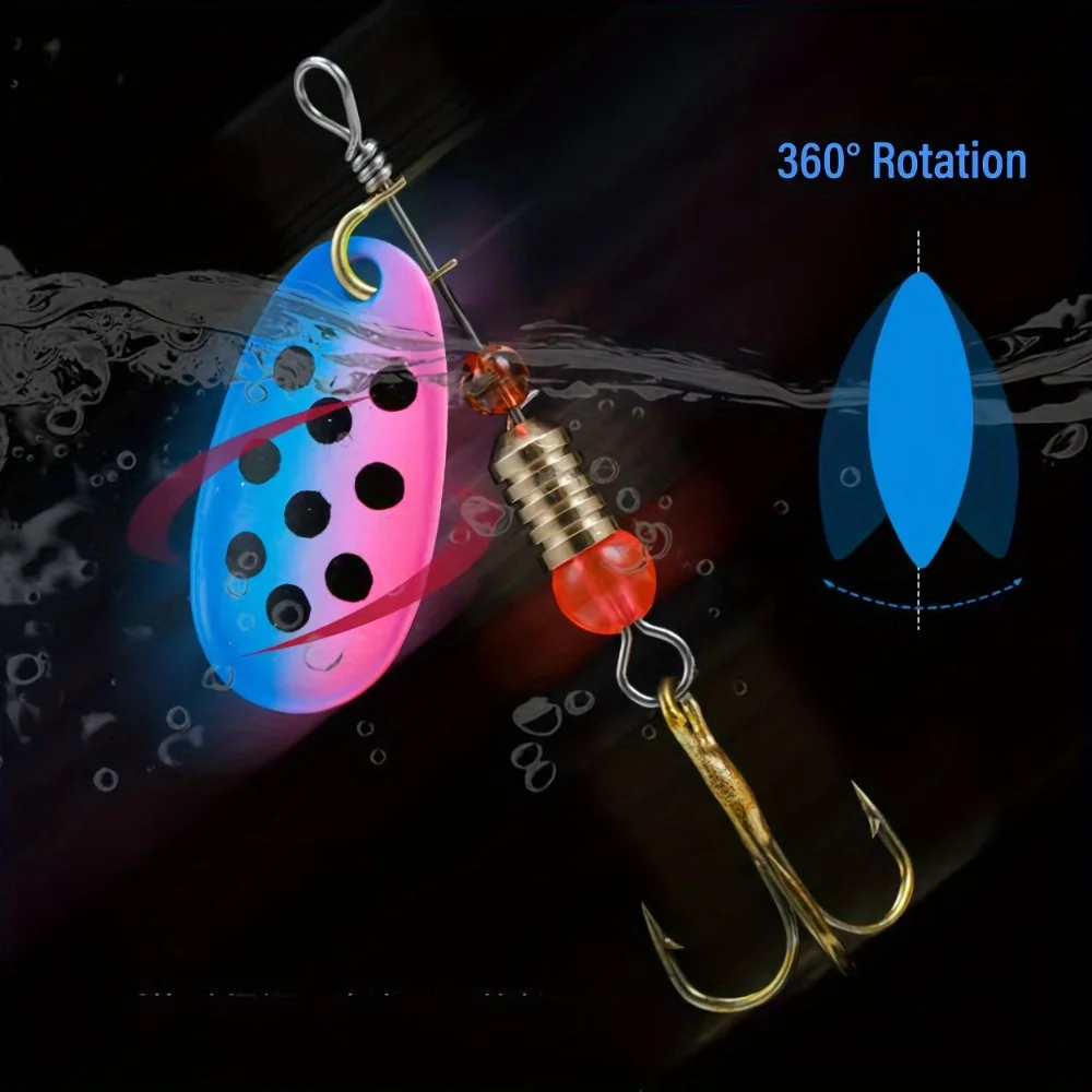 Set Spinner Crankbait Wobblers Metálicos para Pesca de Lucio - imagen 2