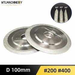 Diamond Grinding Wheel Double Side V Shape Circle Sharpener Disc For Grinding Disc Metal Steel Milling Cutter Polishing Edge