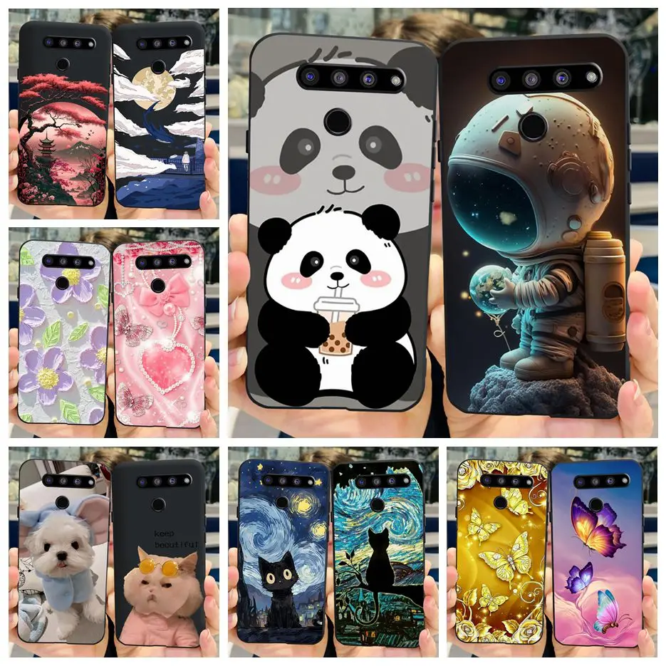 For LG V50 ThinQ 5G Case LM-V500N Cute Fashion Painted Cover Soft TPU Phone Case For LG V50s ThinQ Back Cover LG V40 ThinQ Shell