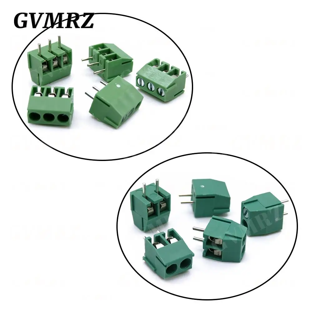10PCS KF350 KF350-2p 3p Pitch 3.5mm 2 3 Pin Spliceable Plug-in PCB Screw Terminal Block Connector 300V 10A For 24~18 AWG Cable