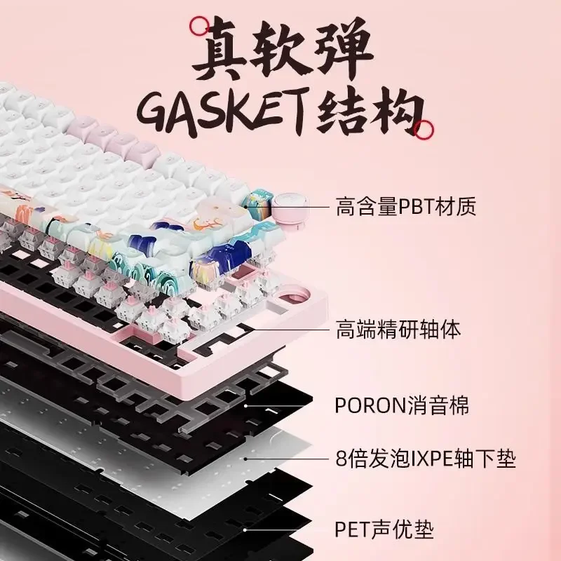 لوحة مفاتيح Guofeng أسطورة عتيقة 75 لوحة مفاتيح ميكانيكية مخصصة #3