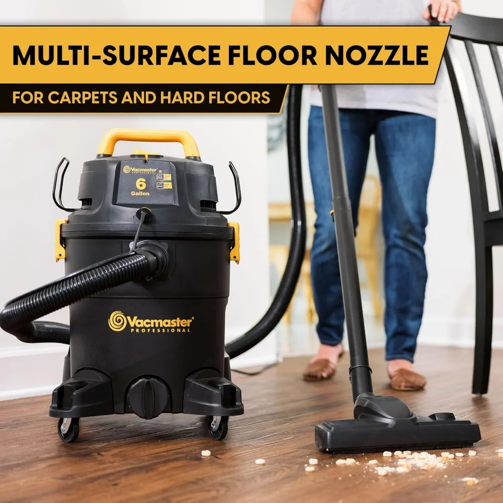 6 جالون 5.5 حصان 3 في 1 مكنسة كهربائية للتنجيد الرطب والجاف