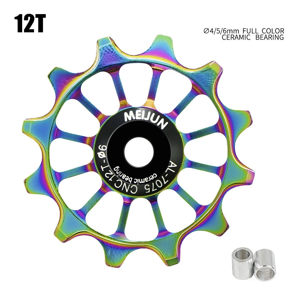 

11T--18T Bicycle Rear Derailleur Bearing Pulley AL7075 CNC Bike Rear Derailleur Pully High Compatibility Positive Negative Tooth