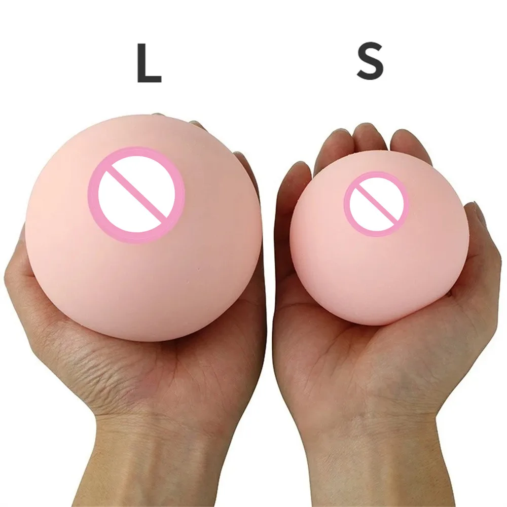 Artificial Breasts Realistic Fake Chest Pussy Vaginal Sex Toy For Men Masturbation Soft Mini Boobs Ball Adult Products Sexy Shop