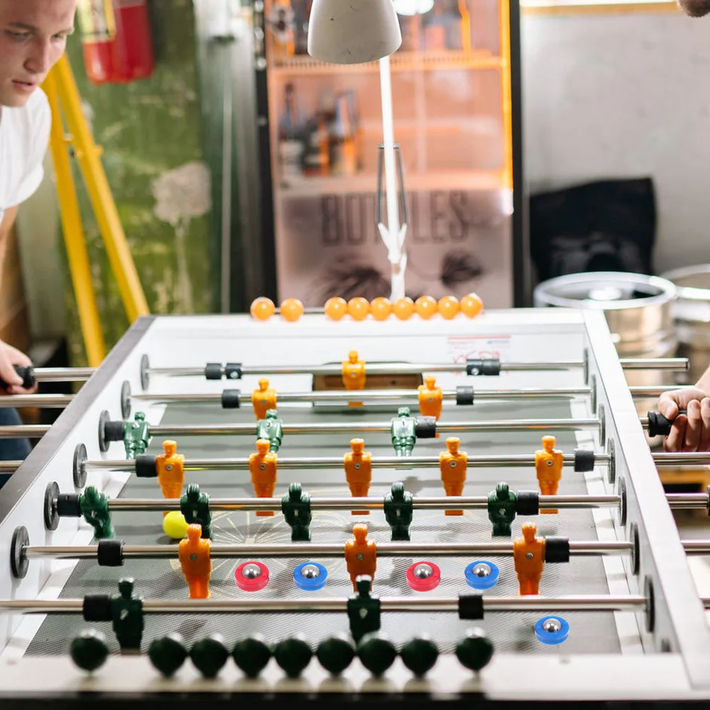 16 قطعة من ملحقات كرة القدم للطاولة، خرز متحرك بديل لتجعيد الشعر الصغير، بلاستيك فولاذي متين للعب الداخلي والخارجي #2
