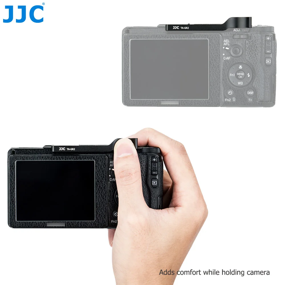 JJC TA-GR2 Thumbs Up Grip for Ricoh GR II GR2 Camera Ricoh GR II GR2 Thumbs Grip GR II Hot Shoe Thumbs Up Grip Ricoh Accessories view 3