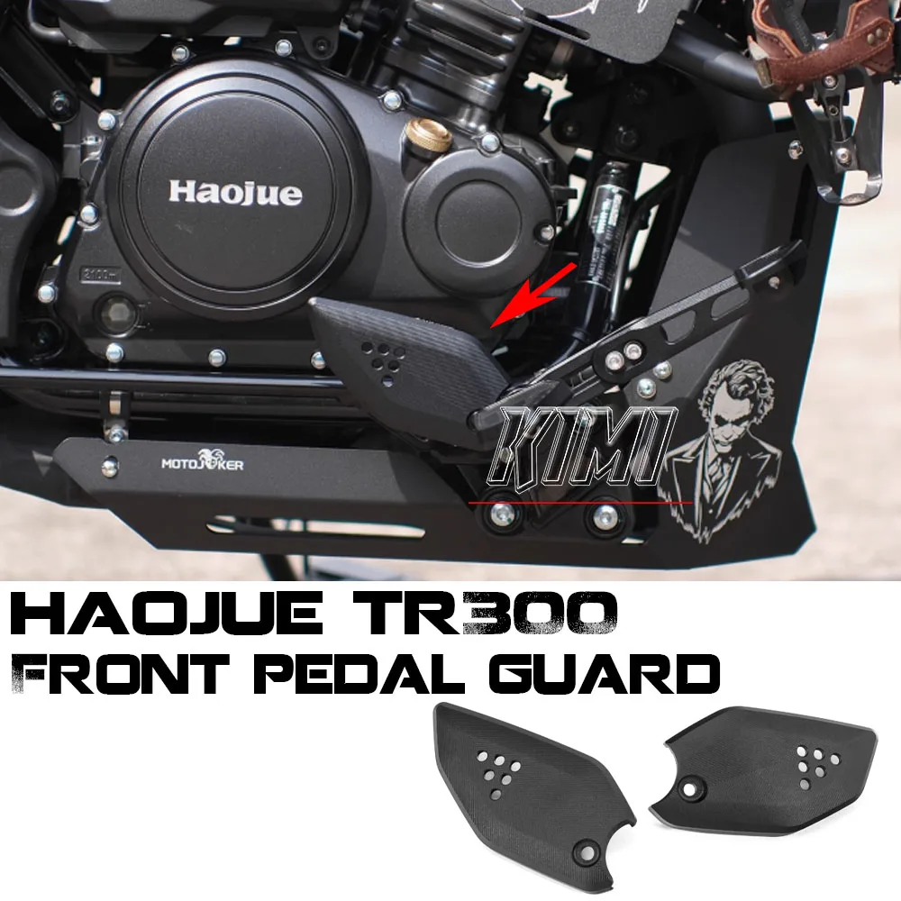 

Motorcycle Front Foot Guard Aluminum Alloy Protective Cover Decorative Cover Modified Accessories For Haojue TR300 TR300 Plus