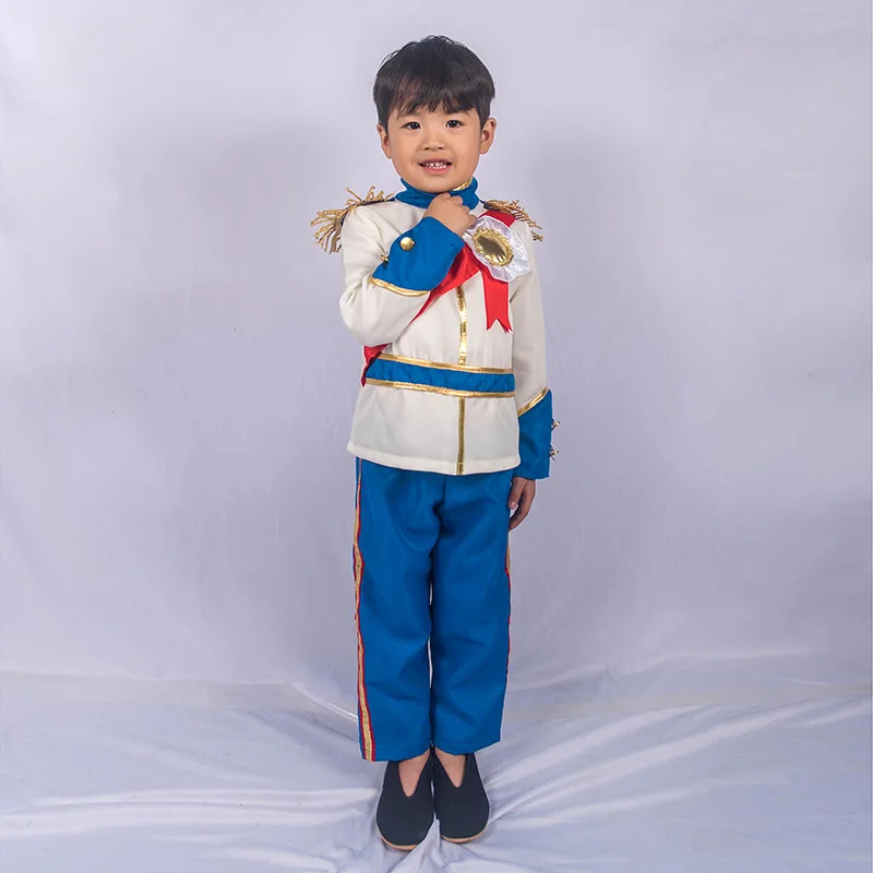 Set di abbigliamento per bambini neonati maschi principe bambino Costume Halloween gioco teatrale costumi da festa principe affascinante vestiti Cosplay