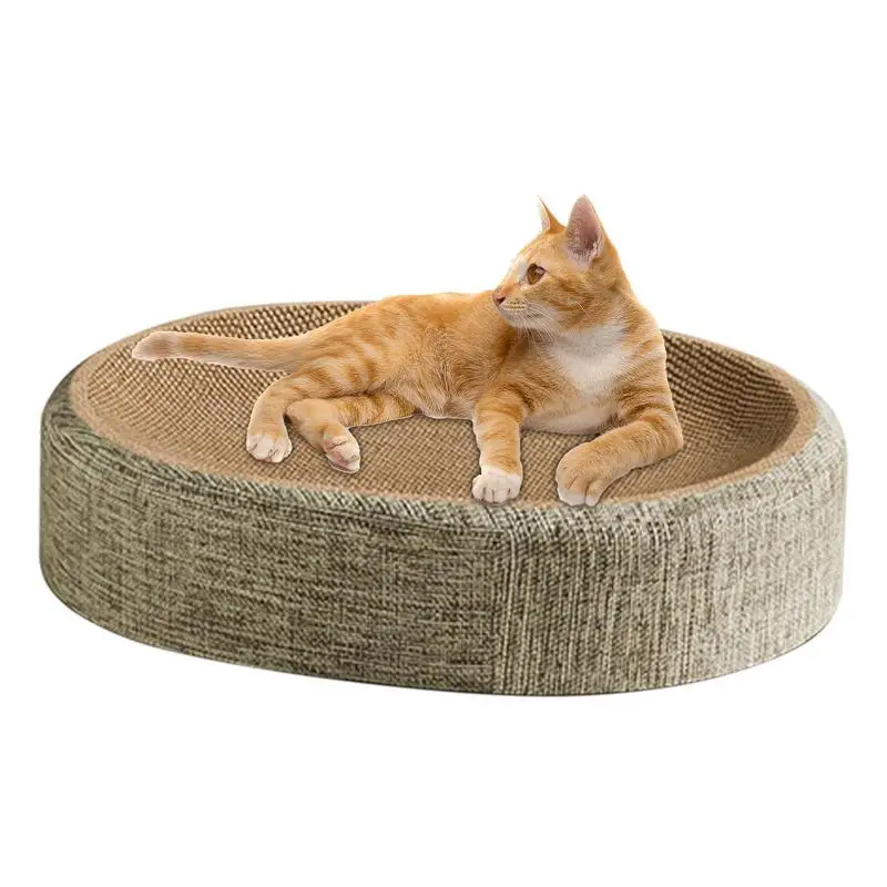 Kratzbrett für Katzen, Sisal, Kratzbrett für Haustiere, Nest, Kätzchenmöbel mit rutschfester Basis, verschleißfestes Heimtierbedarf für Unterschlupf
