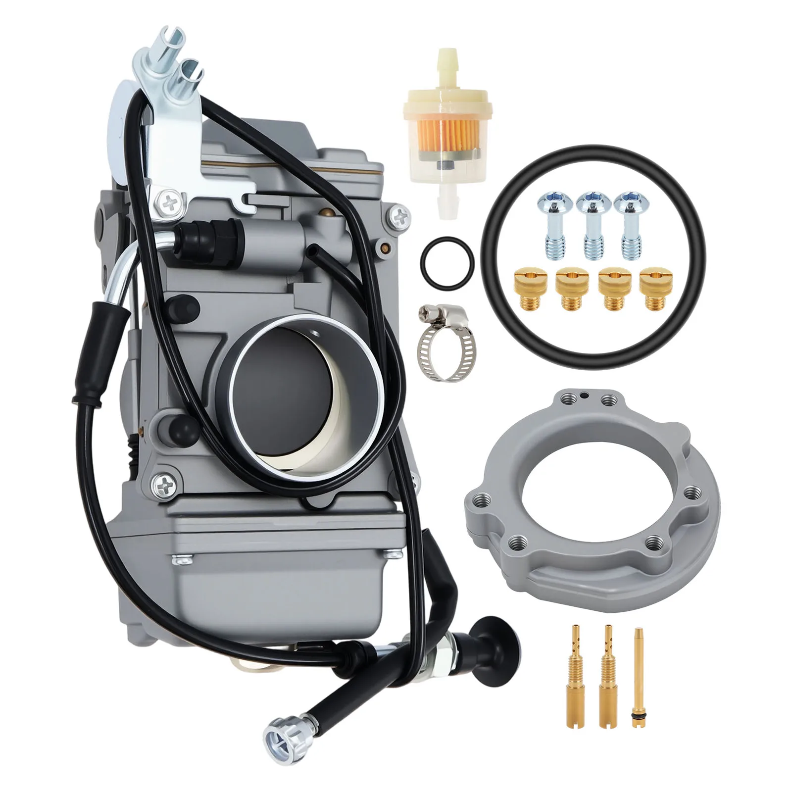 Fits For Mikuni HSR45 45mm Carb EVO Twin Cam TM45-2K Smoothbore Carburetor