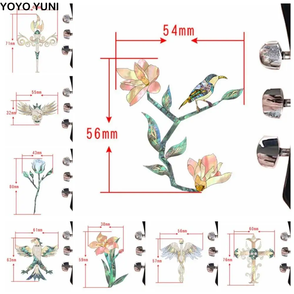 

Novelty Guitar Head Sticker DIY PVC Guitar Panel Sticker Inlay Sticker Personalise Guitar Headstock Decal Electric Guitar