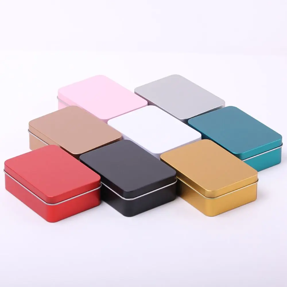 Multicolor Aluminum Tin Jar for Cream Balm Nail Candle Cosmetic Container Refillable Bottles Tea Cans Metal Box Candle Jars