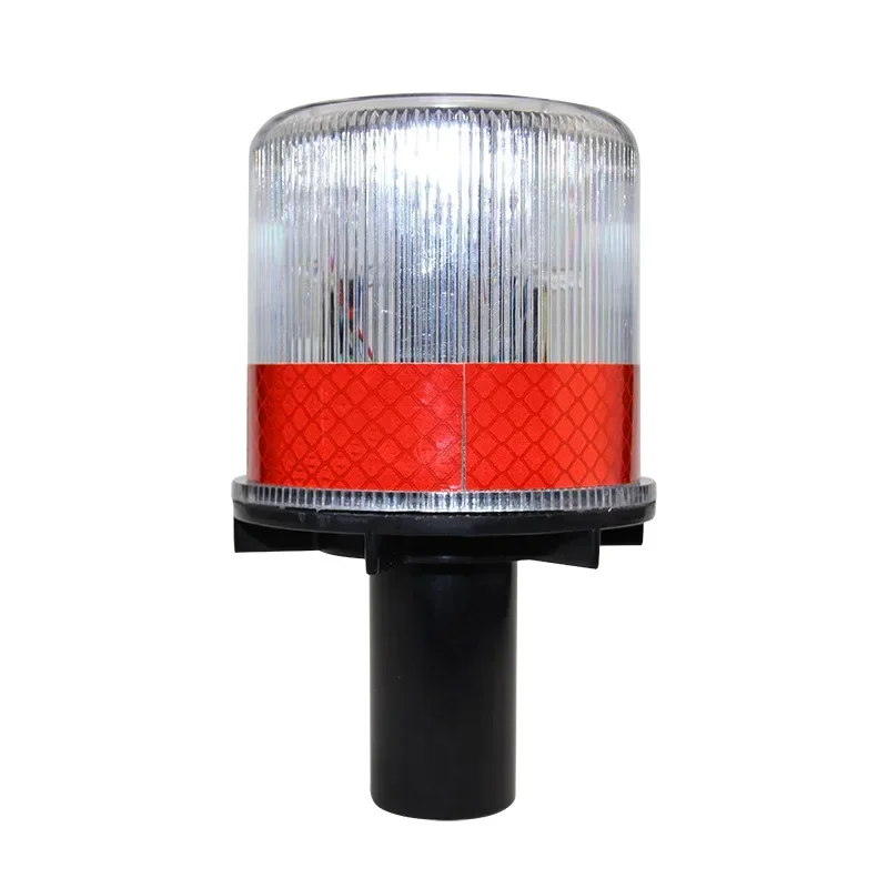 LED Strobe Signal Light PC Shell Waterproof And Dust-proof Solar Traffic Warning Lights Road Construction Cones Barricade Lamps