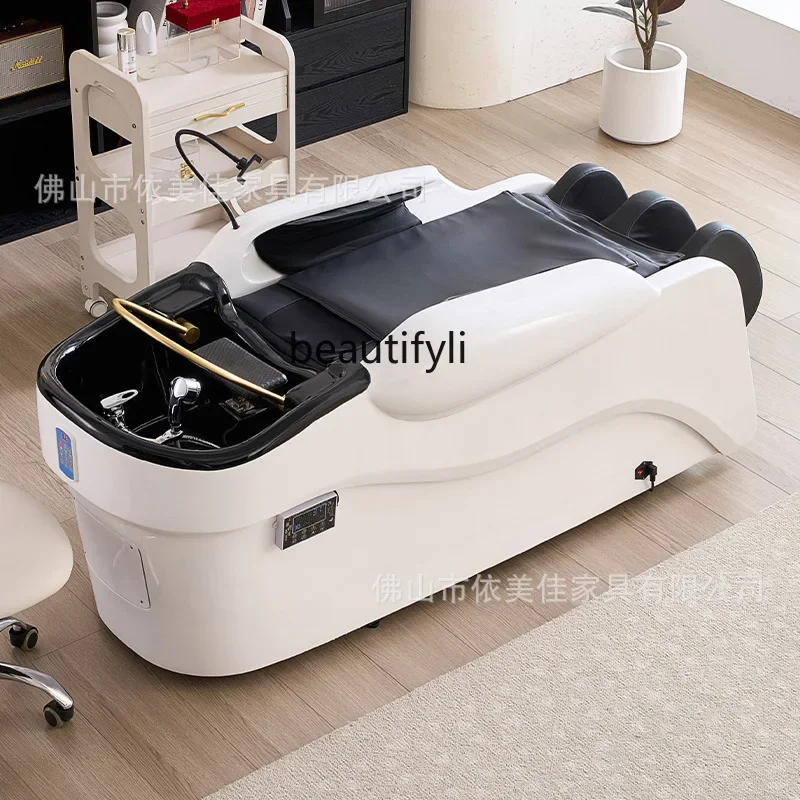 

A Electric massage shampoo bed Barber shop Automatic massage head treatment bed Water circulation fumigation