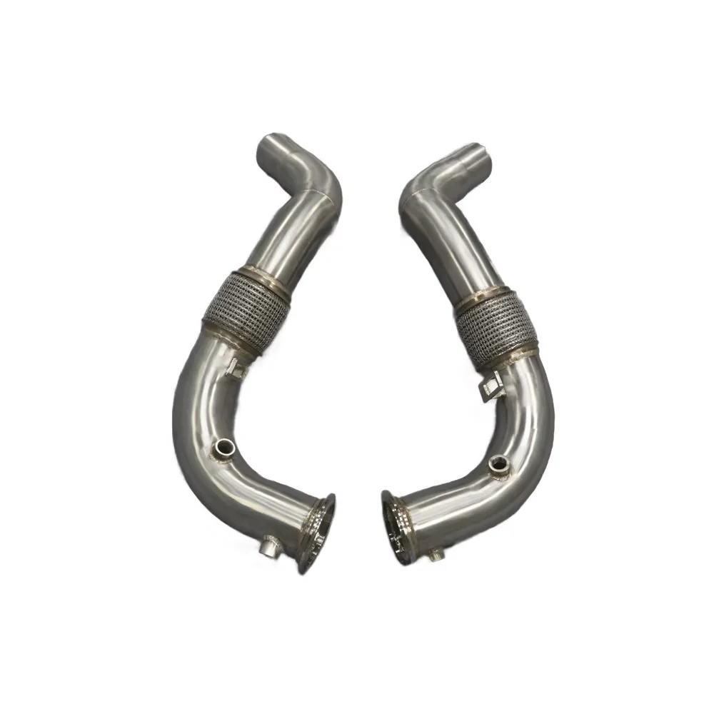 Stainless Steel Exhaust Downpipe for  550I F10 4.4T 2011+ N63 Header Downpipe New Condition