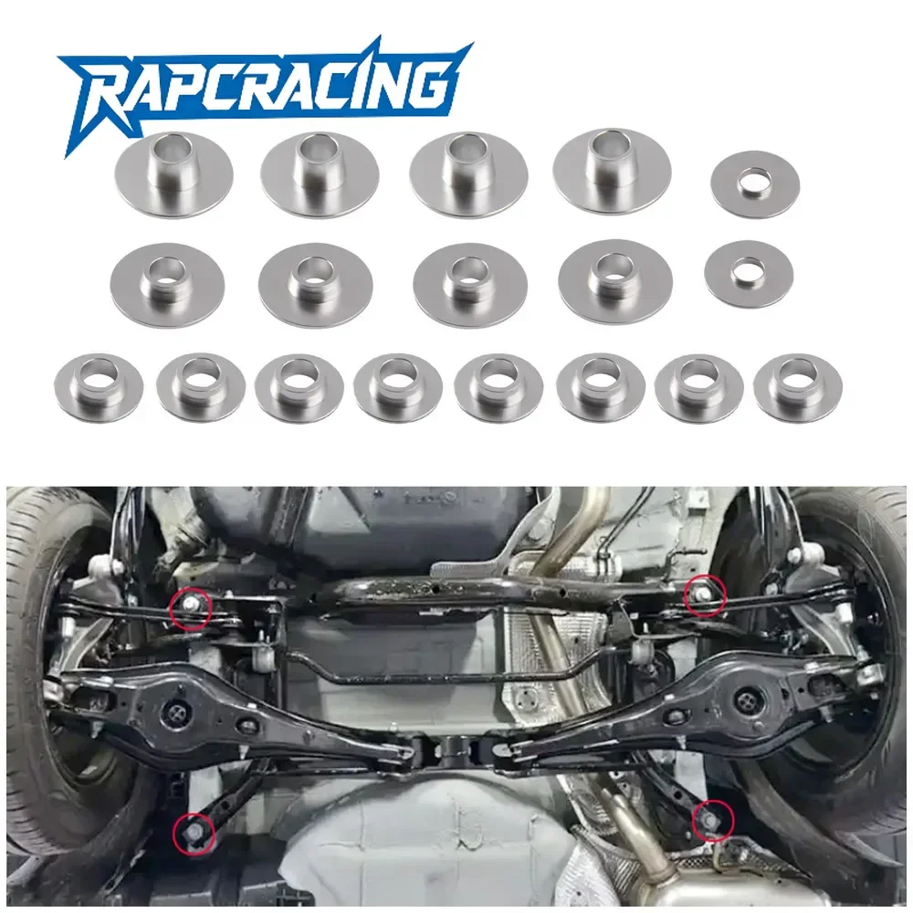MQB Subframe Lockup Alignment Kit Rigid Collar Bushing Set for VW Golf 7 Passat Audi S3 SEAT Leon Skoda Octavia Aluminum