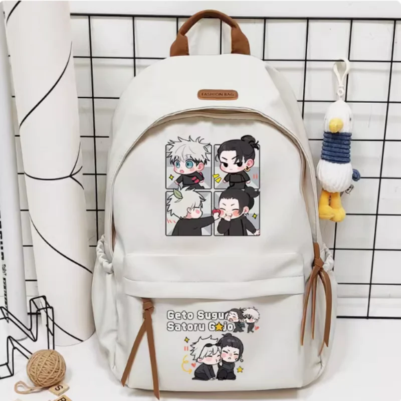 

Satoru Gojo Geto Suguru Jujutsu Kaisen Schoolbag Backpack High-capacity Shoulder Bag Cosplay Student Teenager Gift B1840