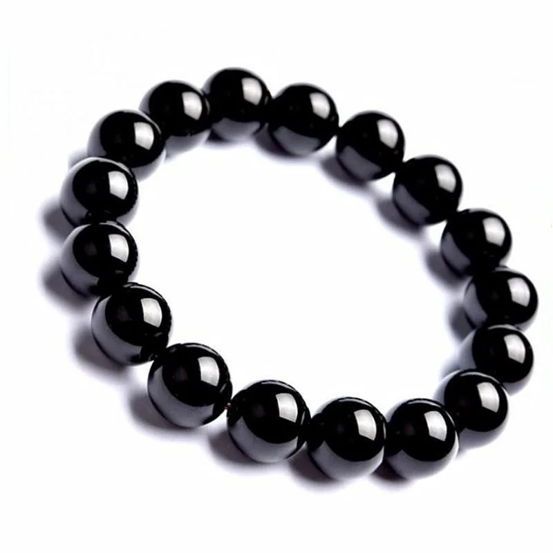 Natural Black Obsidian Hematite Tiger Eye Beads Bracelets Magnetic Health Protection Slimming Weight Loss Soul Jewelry Women Men