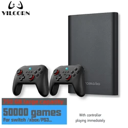 750G Portable External Game HDD Retrobat Hard Drive Disk Built-in 50000 Games For Switch/PS3/PS2/Wii For Laptop/PC/Windows