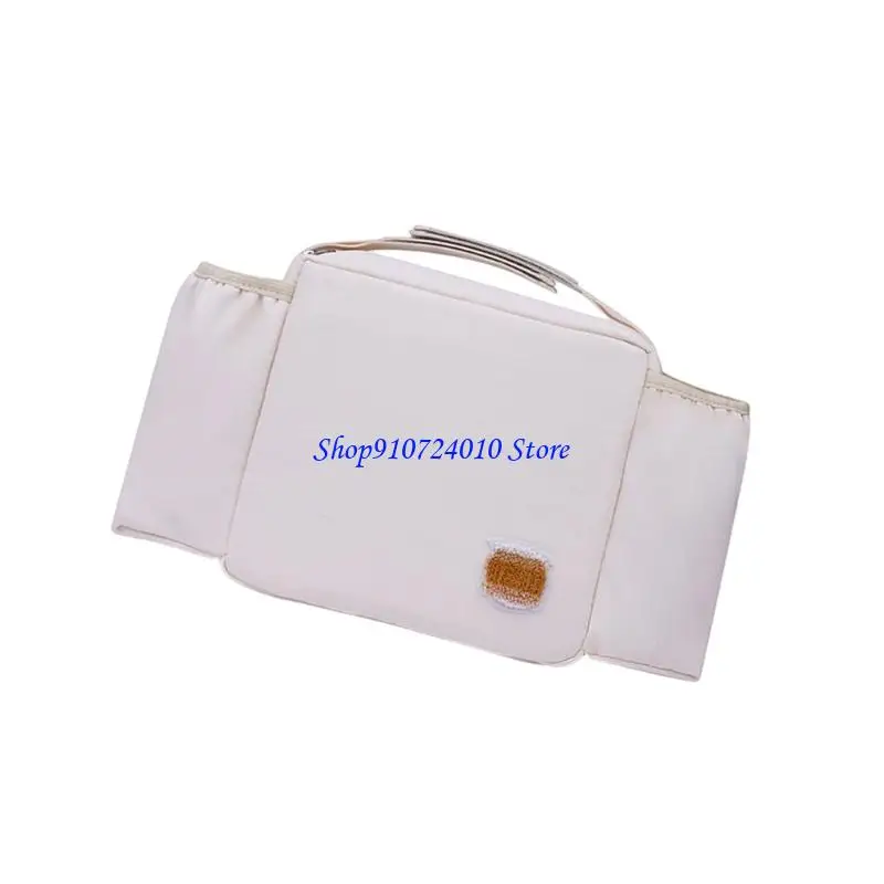 حقيبة تخزين للحفاضات من القماش المقاوم للماء 77HD مع حزام لعربات الأطفال محمول #2