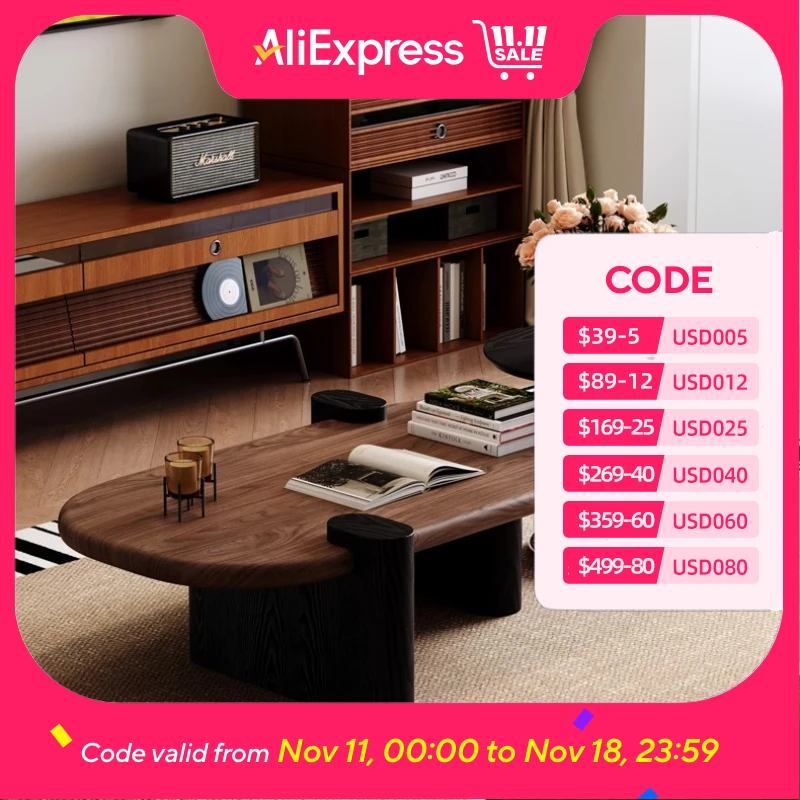 

Wood European Coffee Table Decoration Italian Wooden Floor Center Coffee Table Luxury Mini Nordic Muebles Para Hogar Furniture