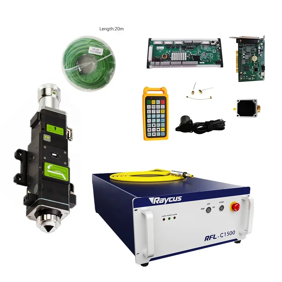 Fiber La ser Source+La ser Cutting Head+Fiber La ser Cutting Control System+Chiller For 1000w