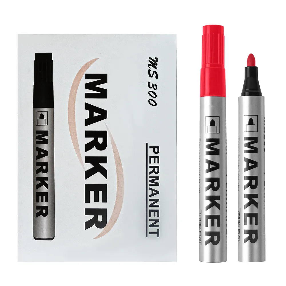 

3pcs 2mm Nib Waterproof Quick-Drying Markers Set Smooth Tip Oily Non-Fading Signature Pens for Tile CD Glass Metal