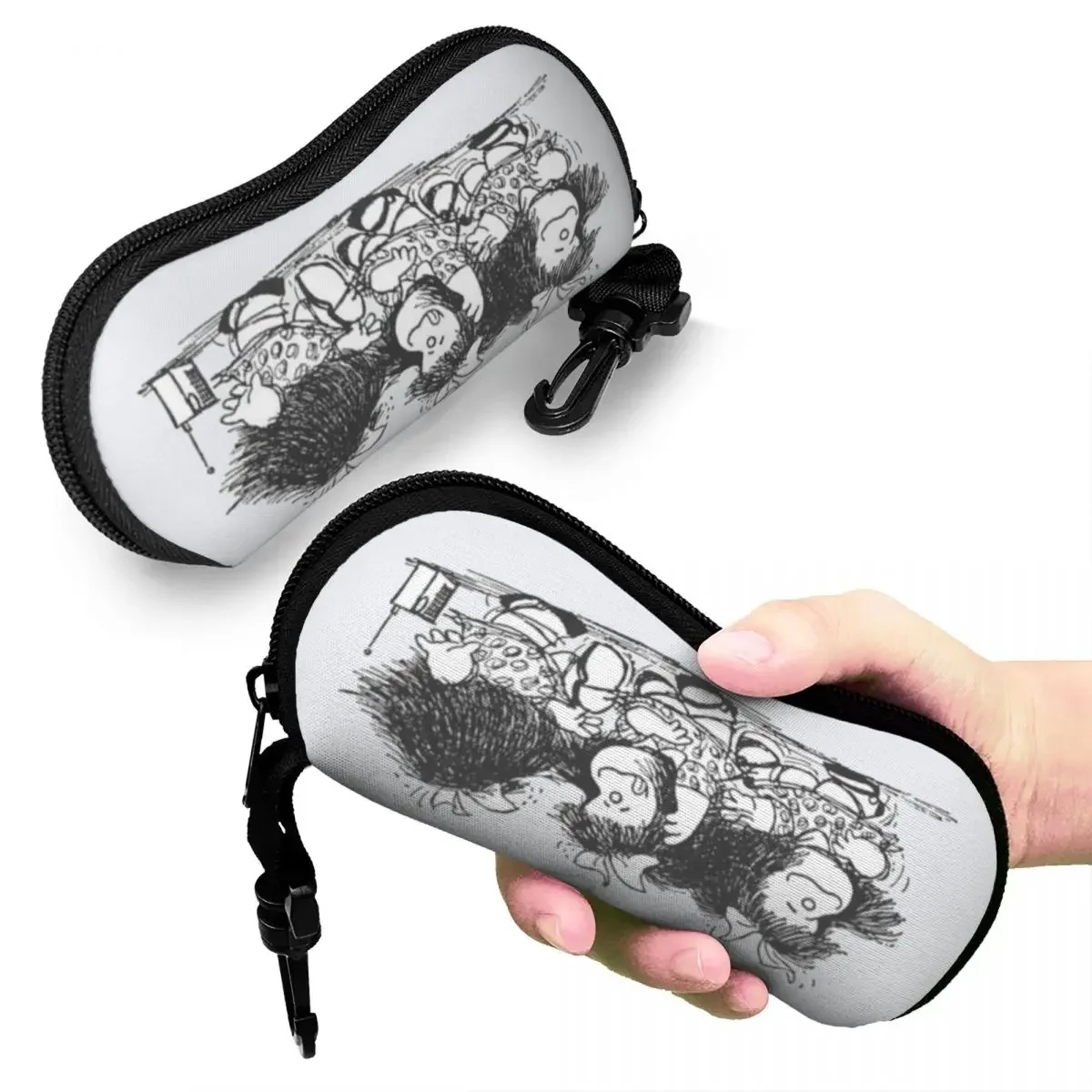 Mafalda Dance Music Glasses Case Fashion Eyewear Protector Ultra  Container