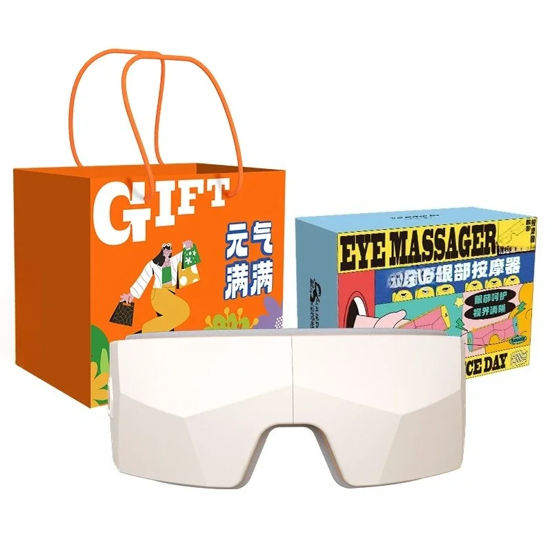 

New foldable hot compress eye massager, fully automatic charging airbag massager, Bluetooth music eye protector