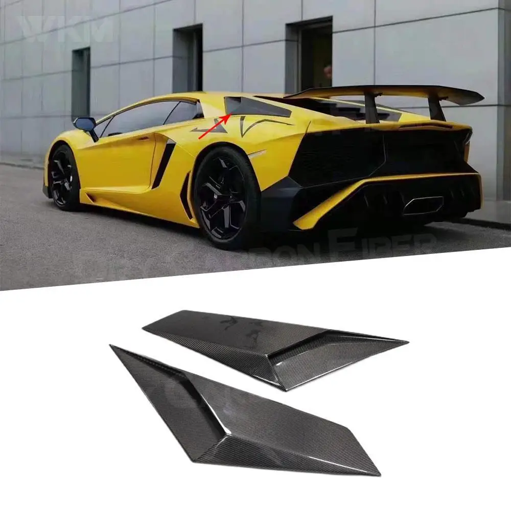 

Carbon Fiber Rear Vents Splitters Flaps Apron For Lamborghini Aventador LP700 LP720 Upgrade LP750 SV Style Rear Air Outlet Cover