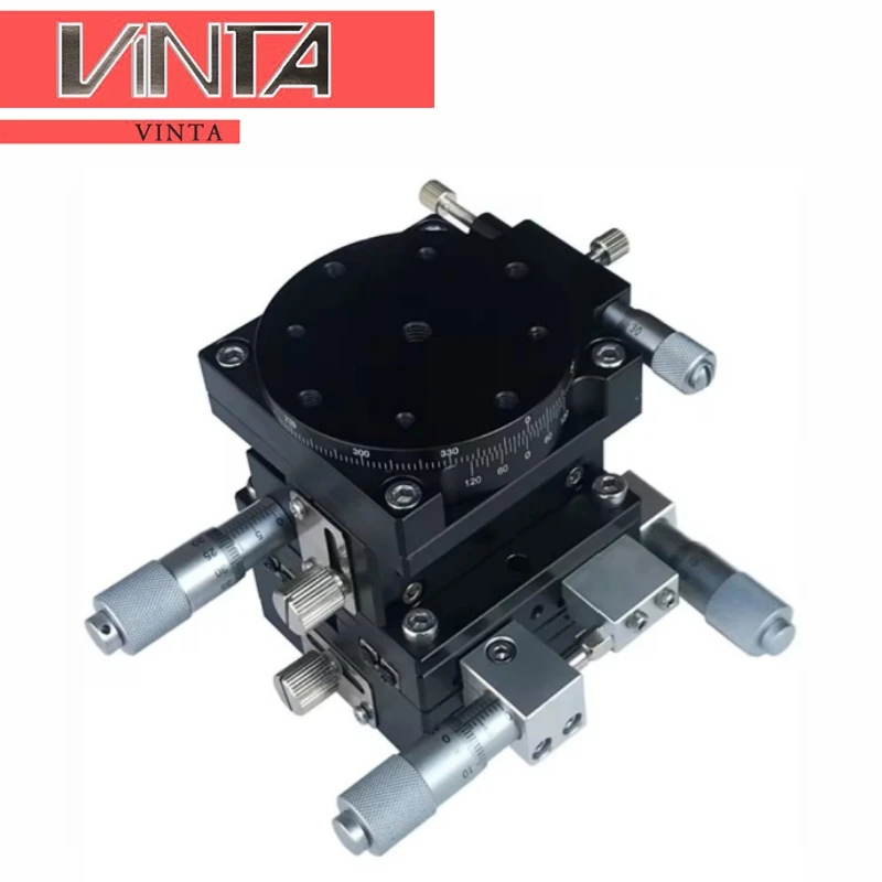 

XYZR Axis LTP40-LM 4 Axis V Type Fine Tuning Platform Manual Linear Platform Bearing Adjustment Sliding Table