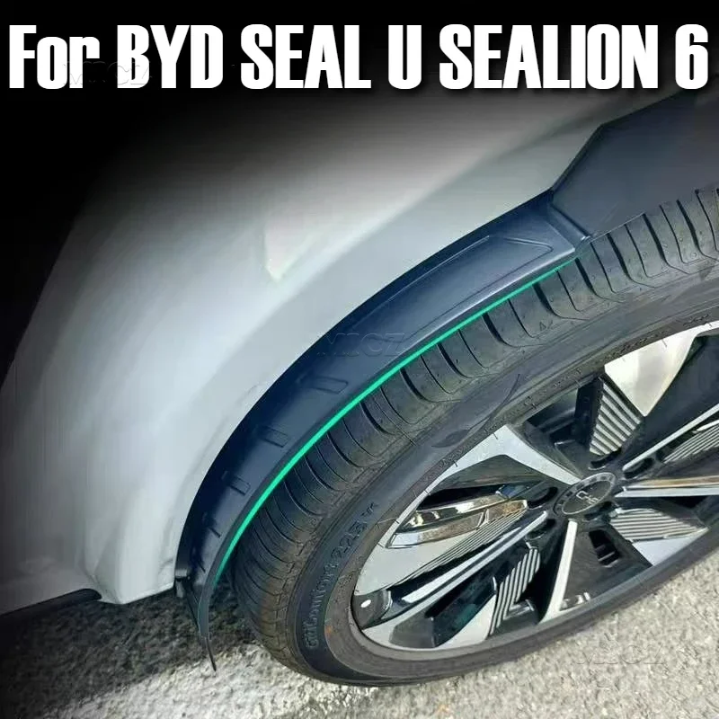 

Для BYD SEAL U SEALION 6 2023 2024 2025 автомобильные аксессуары арка заднего колеса расклешенная подкладка на крыло брызговики ABS защита от брызговика