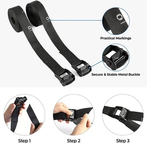 Thể dục dụng cụ bằng gỗ với dây đai có thể điều chỉnh, vòng tập thể dục cho trẻ em và người lớn, kéo lên, tập luyện sức mạnh, 1 cặp 8 Bộ dụng cụ thể dục tại nhà bán hàng chính - 3