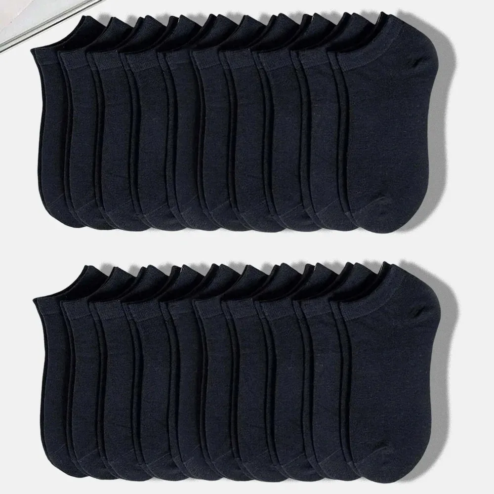 Men's and women's boat socks, shallow mouth invisible short socks, spring and summer thin style, no drop heel, anti odor,