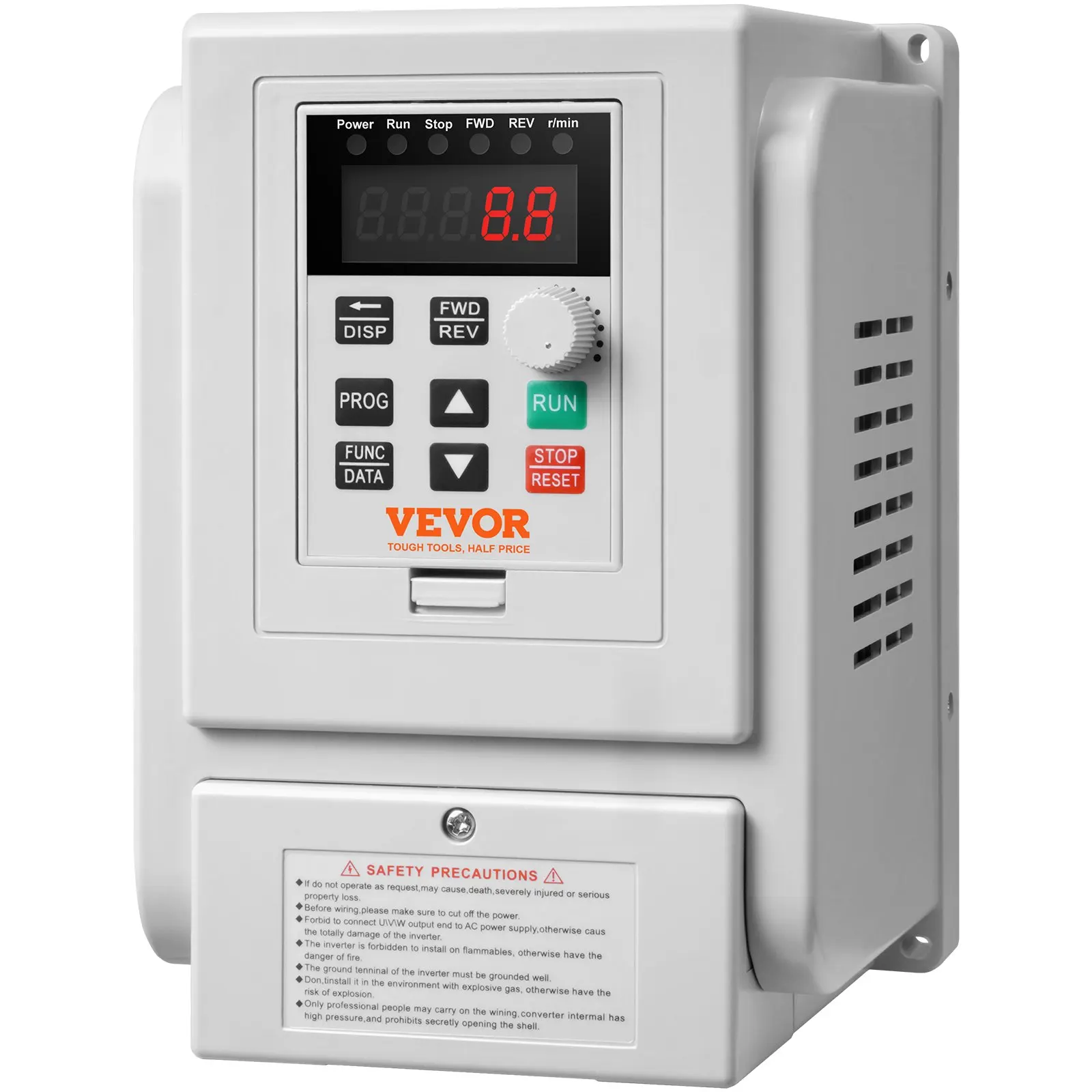 

VEVOR VFD 5HP 4KW Singel Phase 220V-240V Input to 3 Phase 220V-240V Output Variable Frequency Drive for AC Motor Speed Control