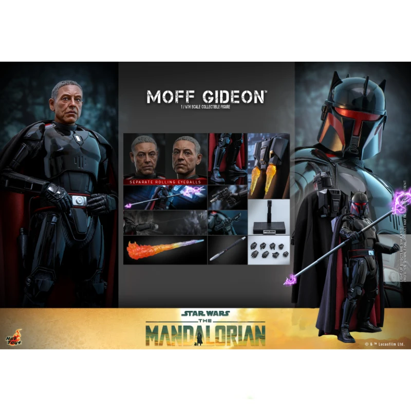 In Stock Hottoys TMS107 Star Wars The Mandalorian Moff Gideon 1/6 Animation Action Figure Toy Gift Model Collection Hobby