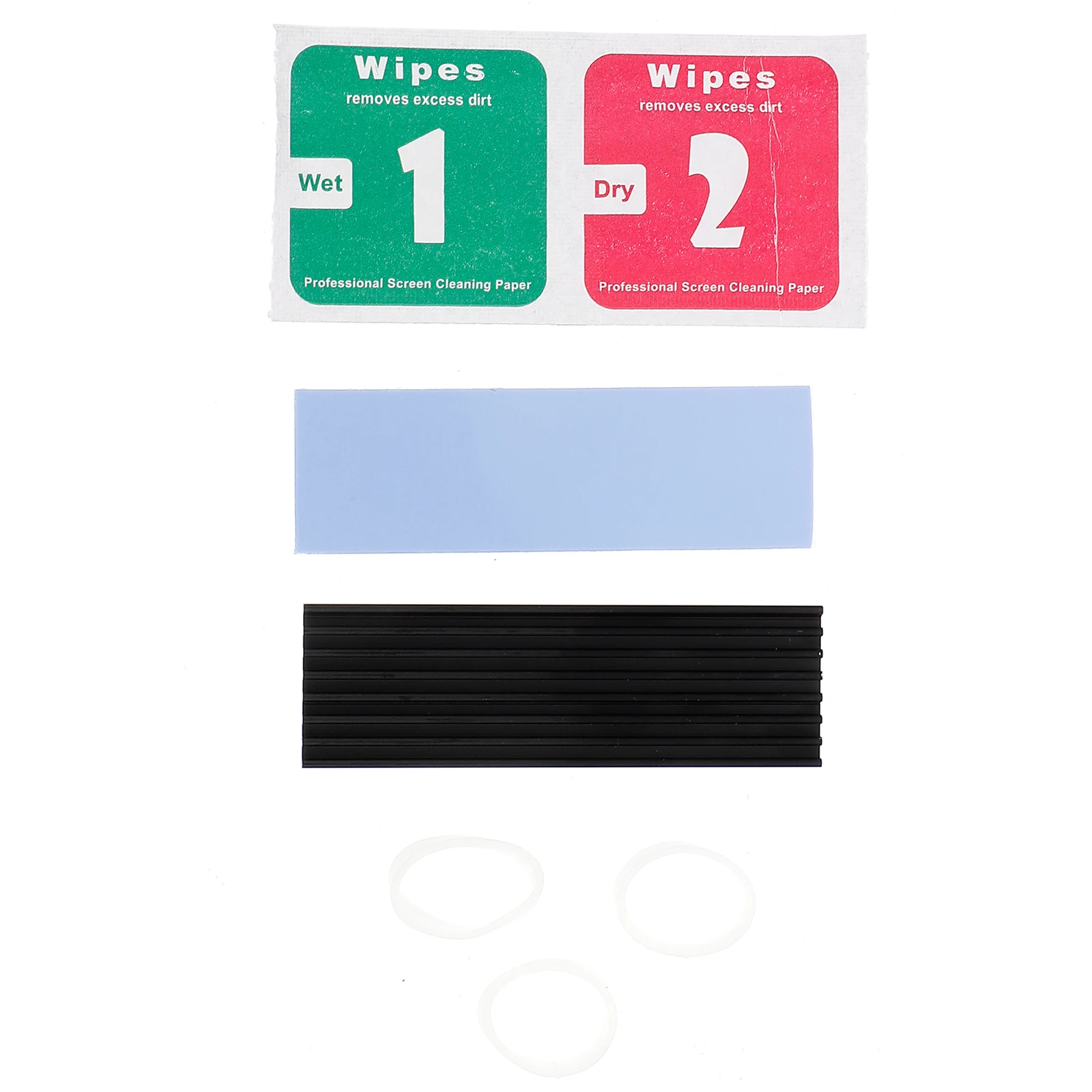 

2 Sets Black Heat Sink Aluminum Cooler Fin SSD M 2 2280 Computer Accessories Durable Metal Prevention Overheat